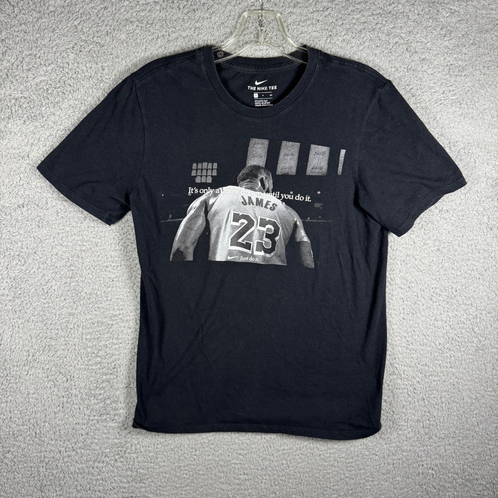 Nike LeBron‎ James Lakers Graphic T-Shirt Mens Small Black 561416-00A Just Do It